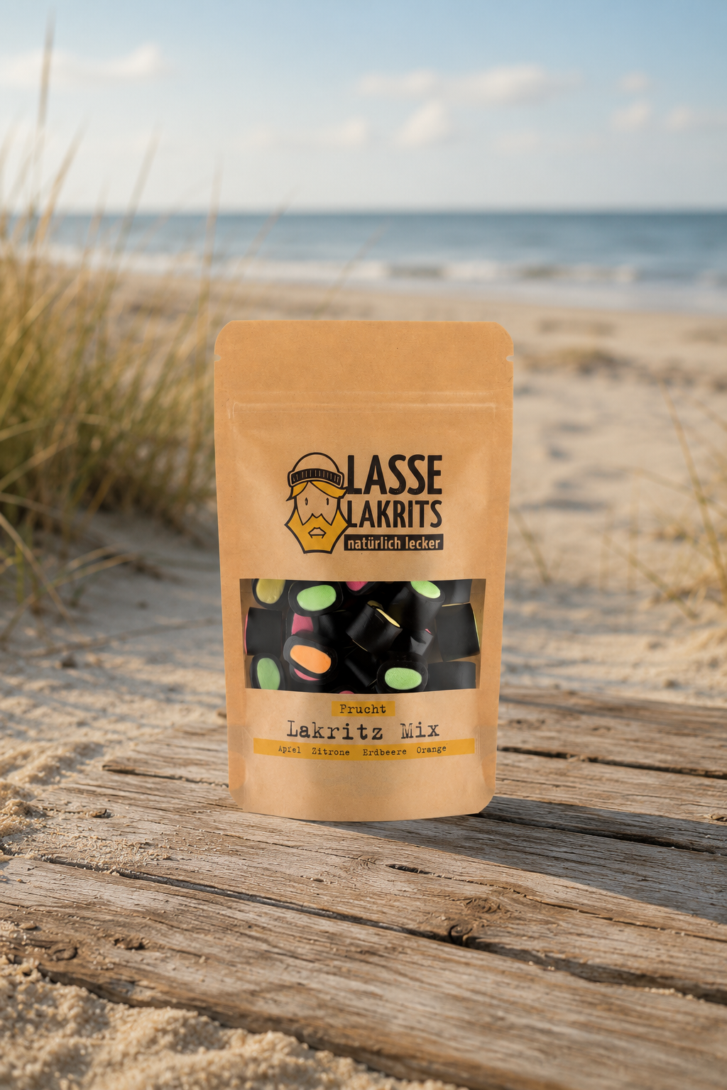 Lasse Lakritz-Mix Mini Frucht 135g