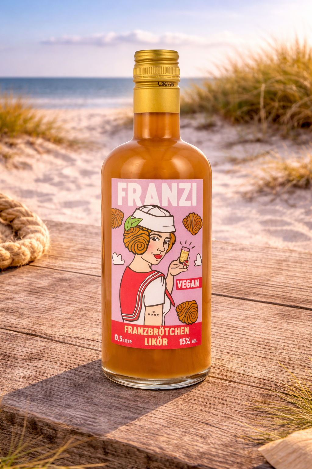 Franzi Franzbrötchen Likör Vegan 15% 0,5l