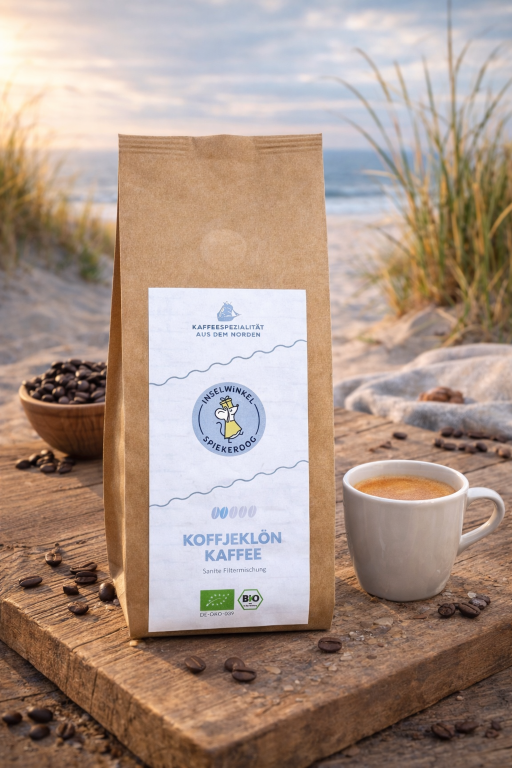INSELWiNKEL Koffjeklön Filterkaffee BIO - 250g