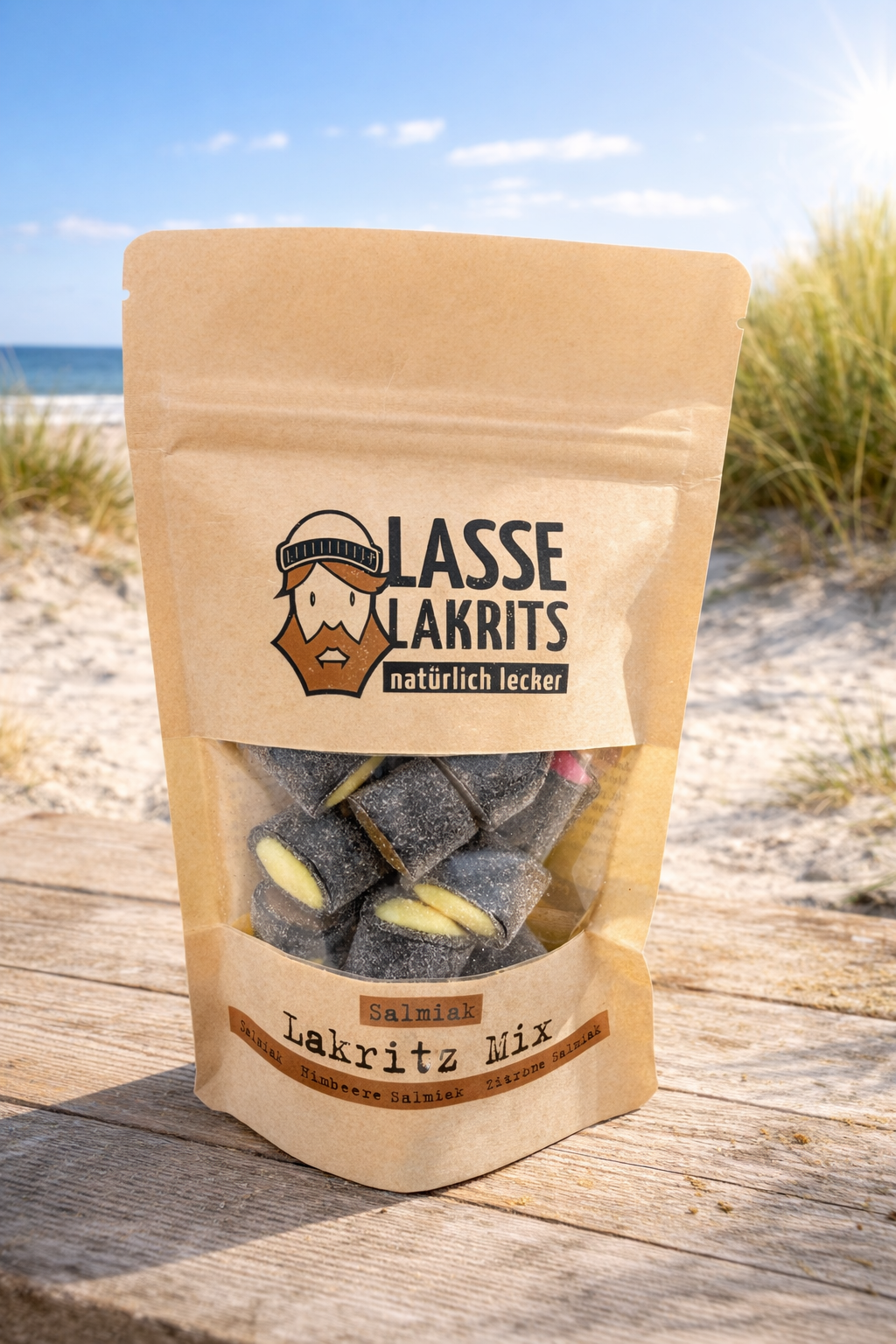 Lasse Lakritz-Mix Mini Salmiak 135g