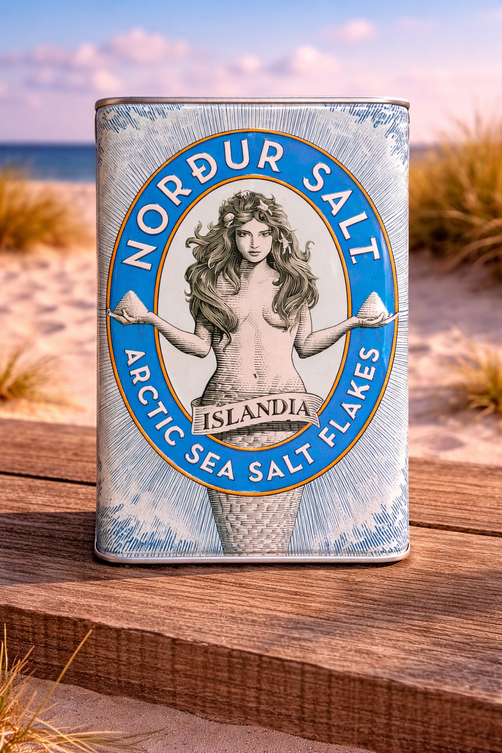 Nordur Salt Meersalzflocken in Metalldose 250g