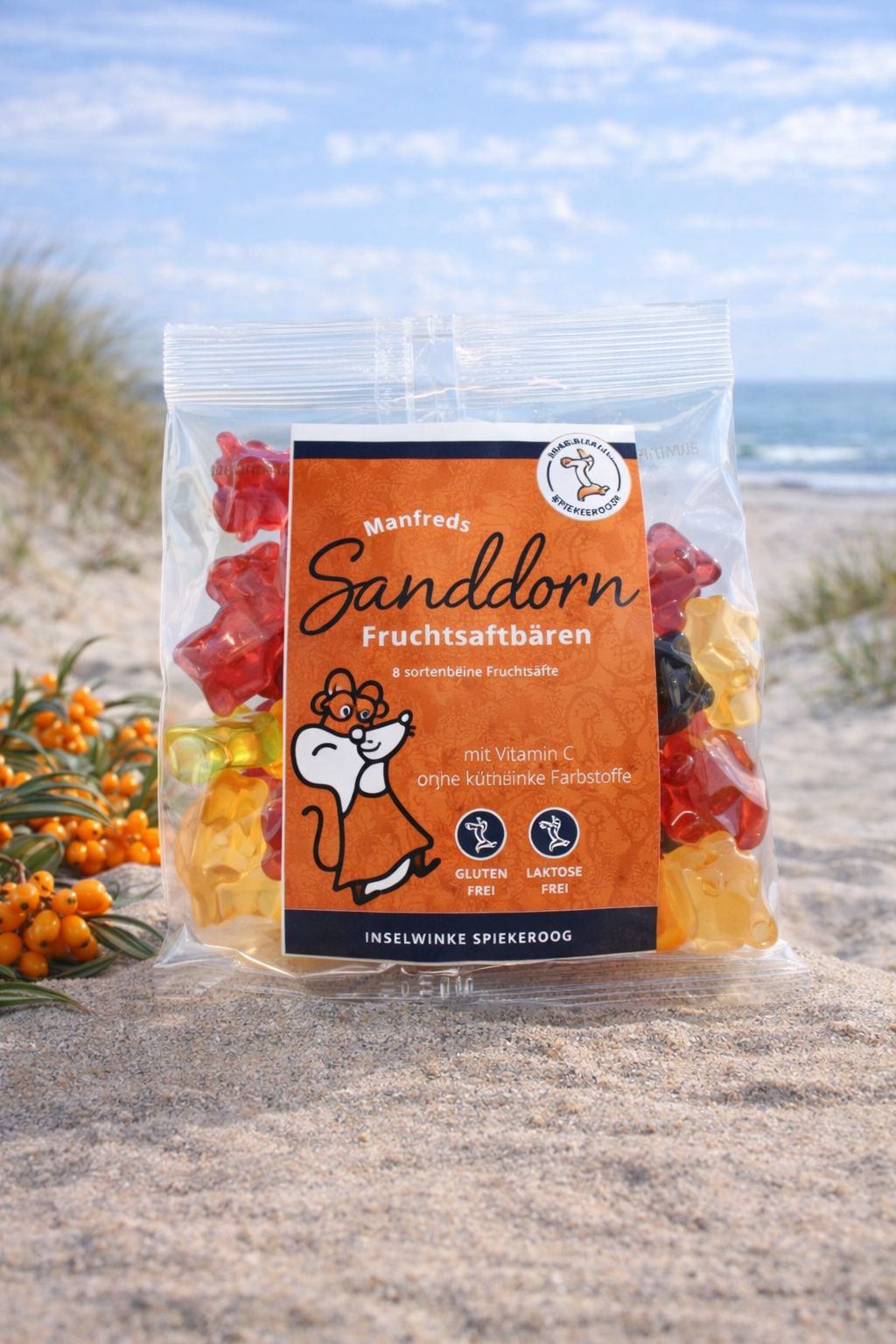 Manfreds Sanddorn Fruchtsaftbären 150g