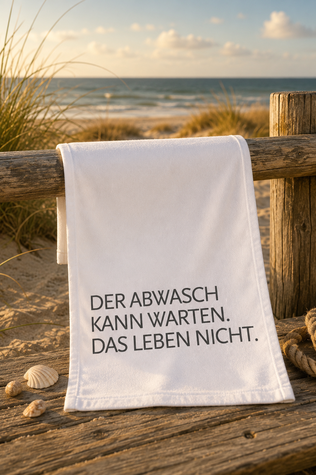 Geschirrtuch mit Spruch „Abwasch“