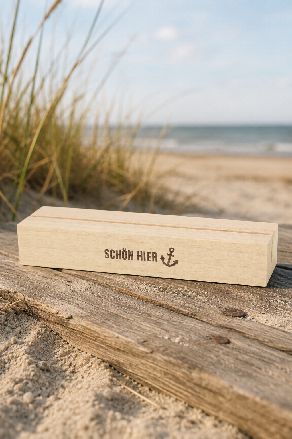 Kartenständer Schön hier