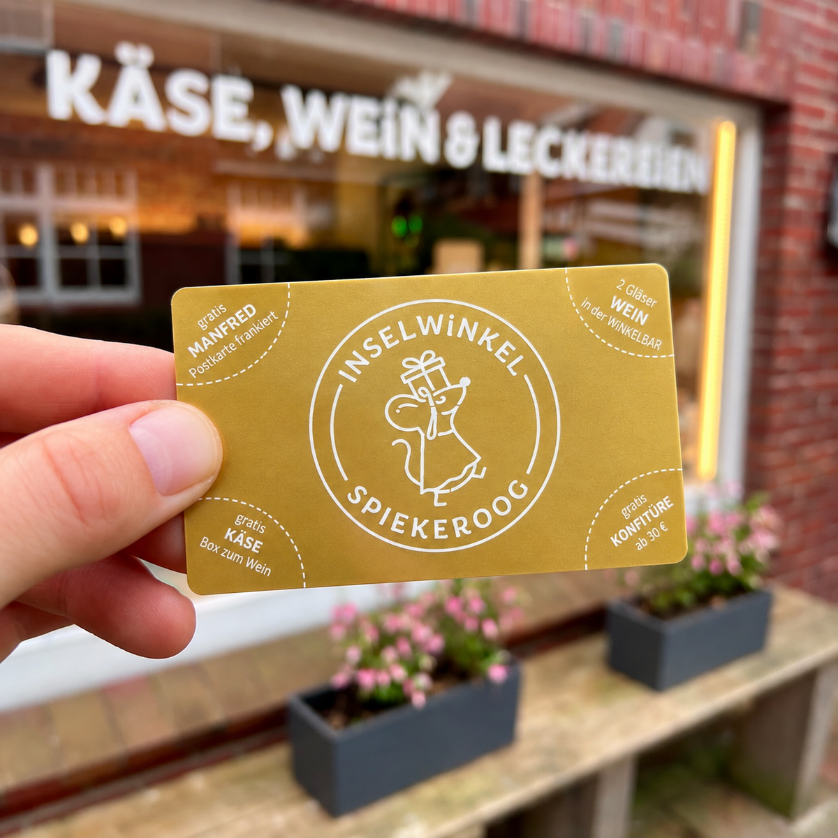 🎫 Zwei Postkartenständer, unser Onlineshop und 100 Goldkarten