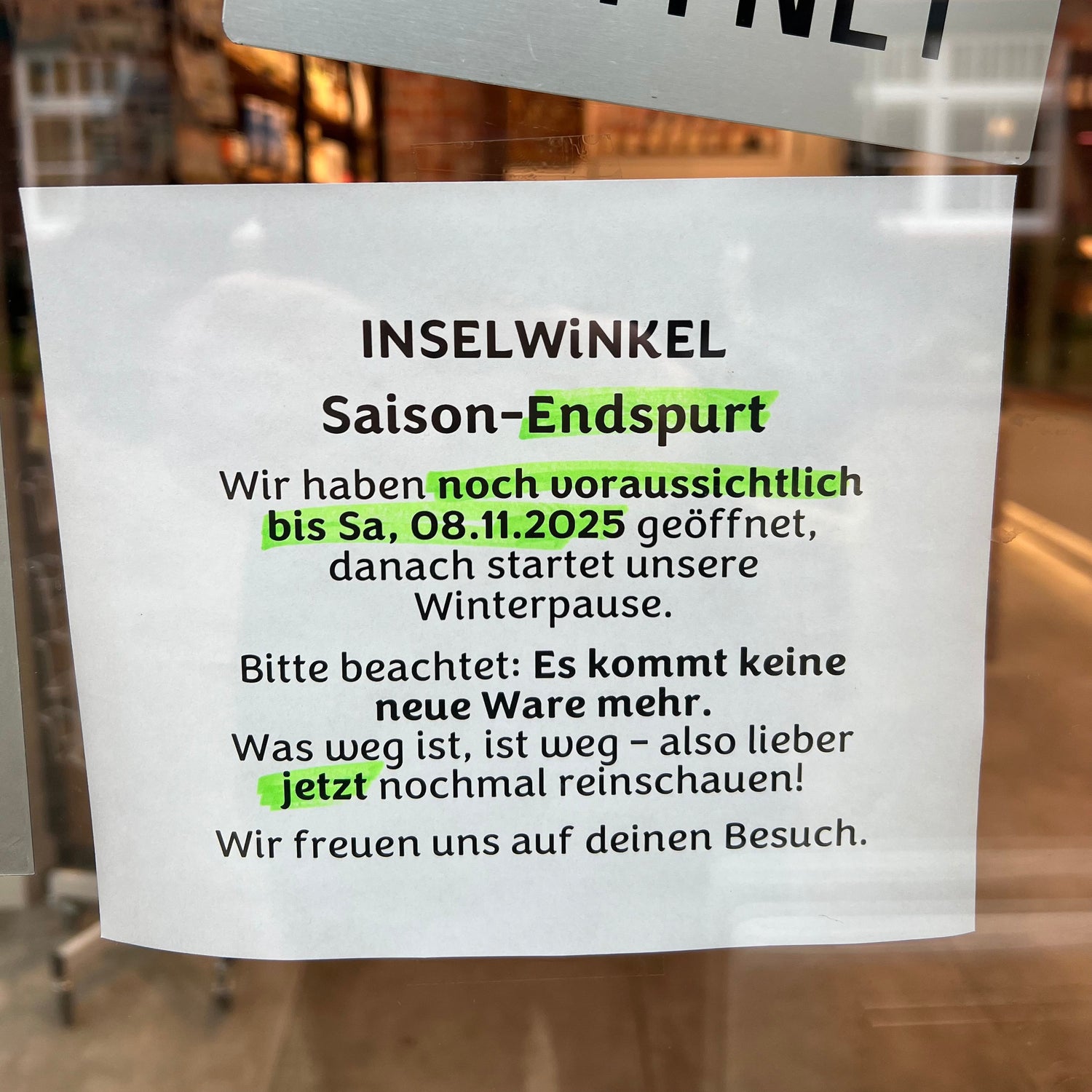 💚 33.600 Mal MOIN – und jetzt Zeit zum Durchatmen