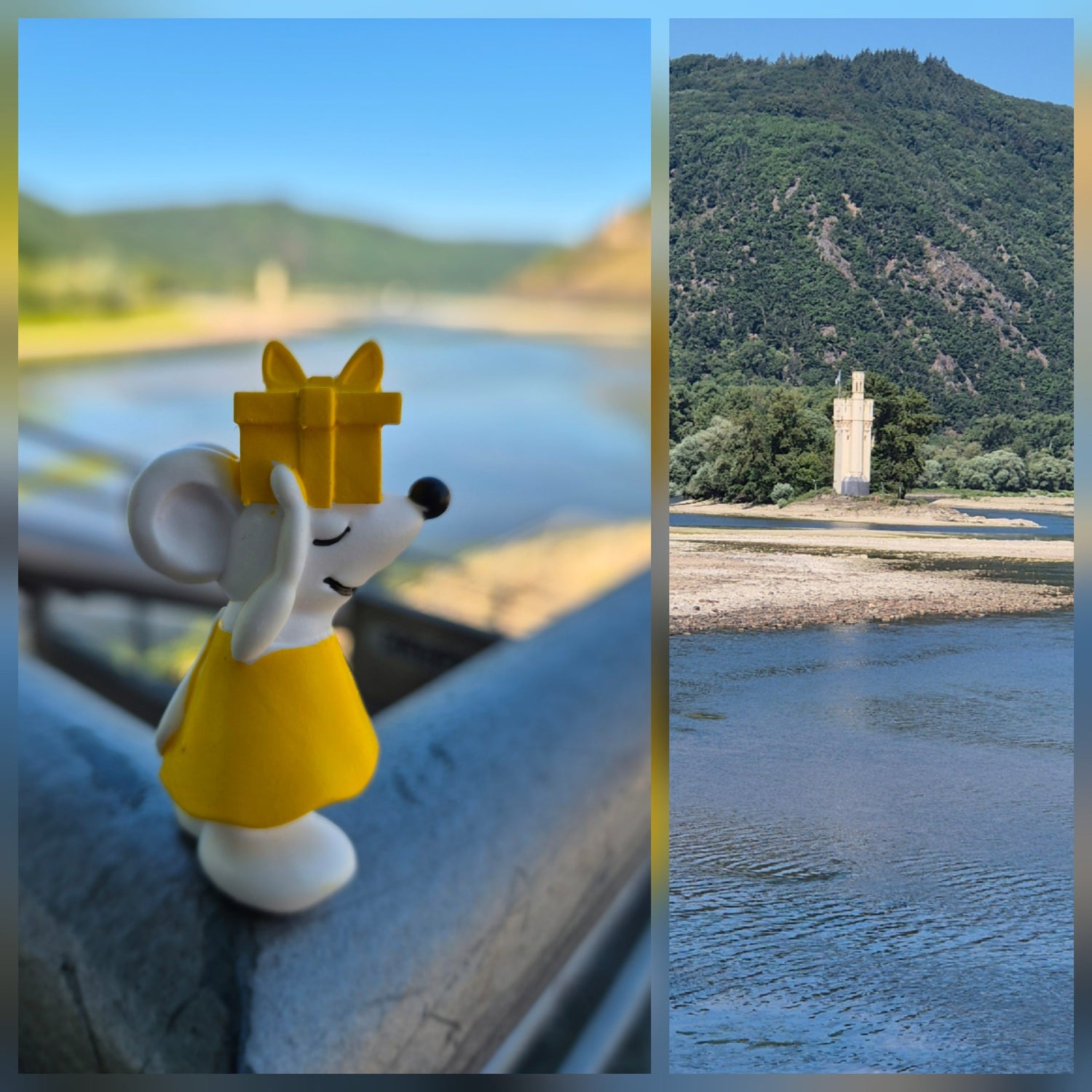 🐭🗼 Manfred unterwegs am Binger Mäuseturm