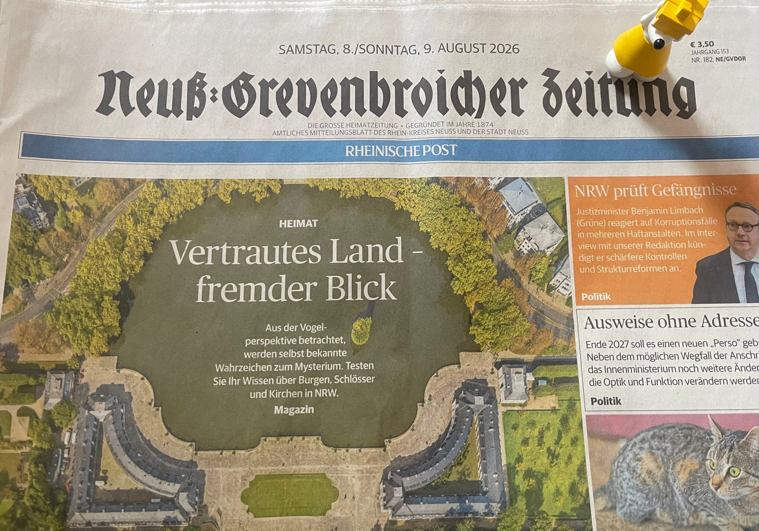 🐭🌸 Manfred unterwegs in Neuss am Rhein