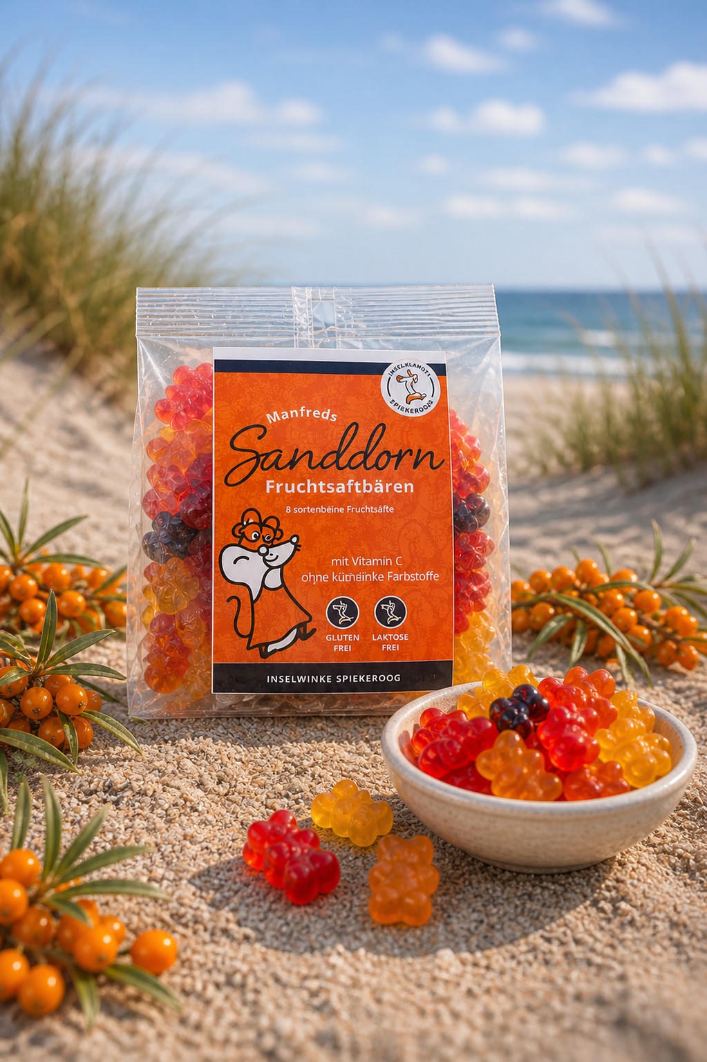Manfreds Sanddorn Fruchtsaftbären 150g