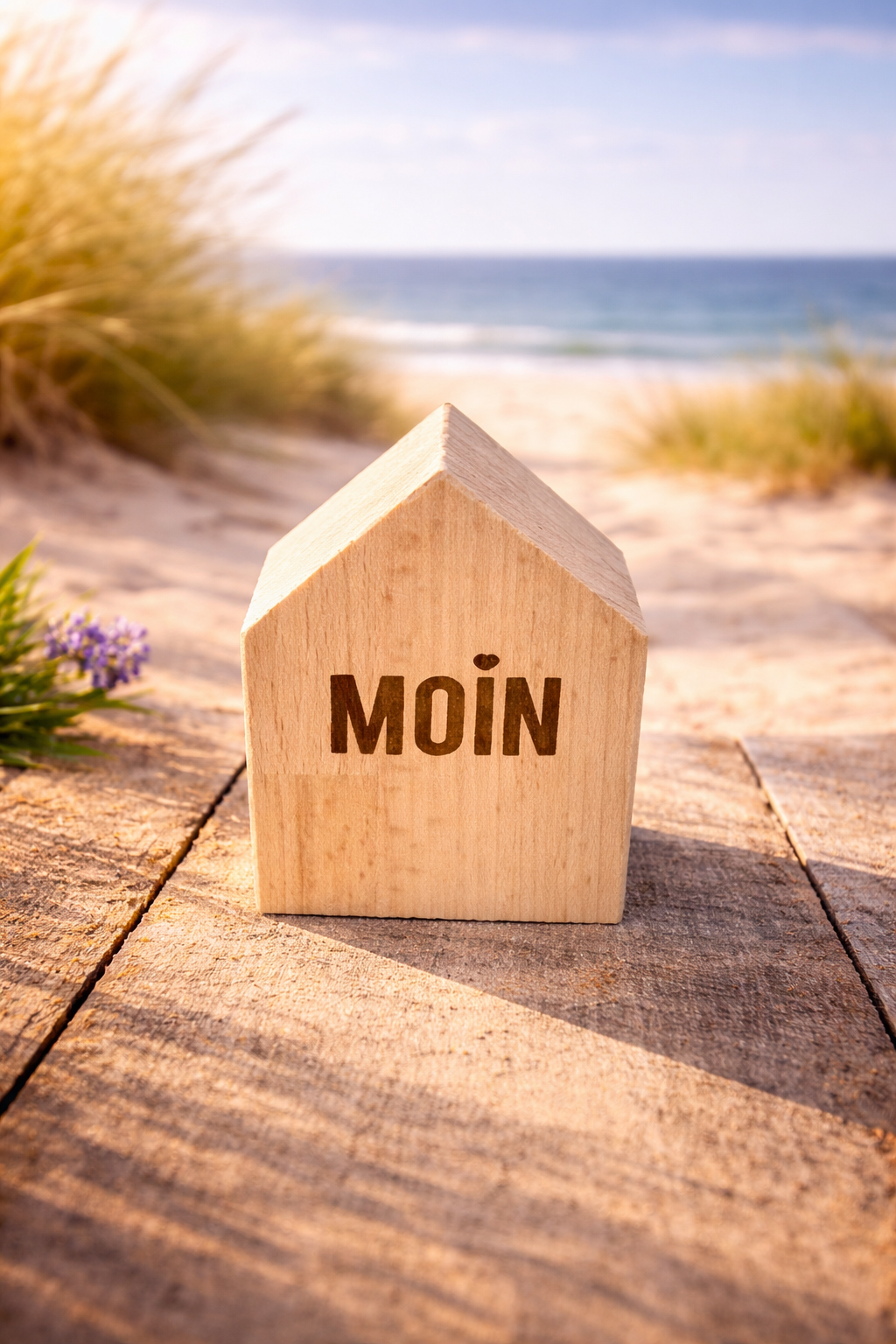 Kleines Deko-Holzhäuschen Moin