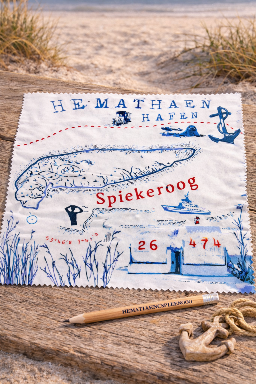 Brillenputztuch - Spiekeroog