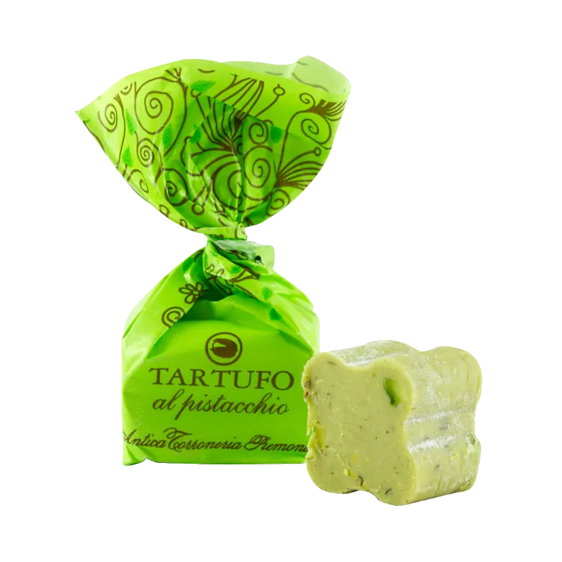 Tartufini Dolci al Pistacchio – Weiße Mini-Schokoladentrüffel mit Pistazien-Note aus dem Piemont