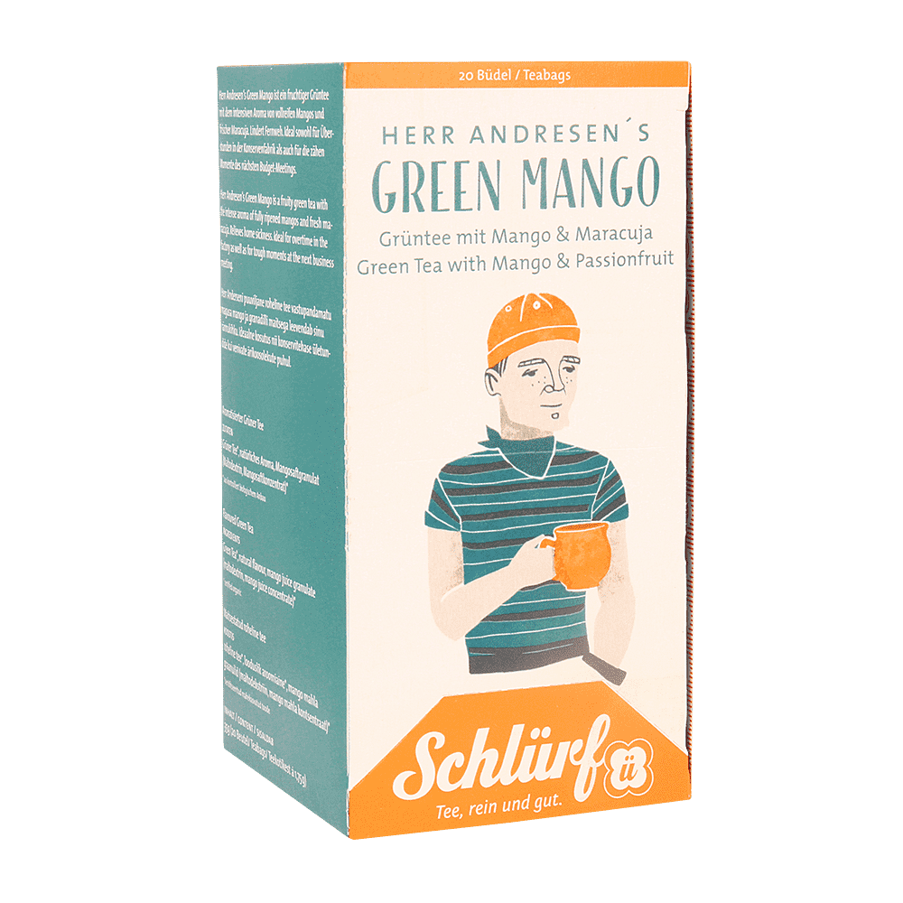 Schlürf Herr Andresen's Green Mango - 20 Büdel - INSELWiNKEL Spiekeroog