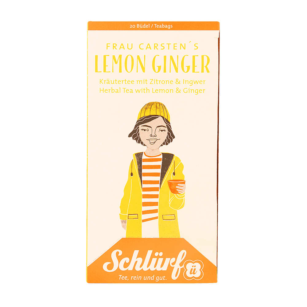 Schlürf Frau Carsten's Lemon Ginger - 20 Büdel - INSELWiNKEL Spiekeroog