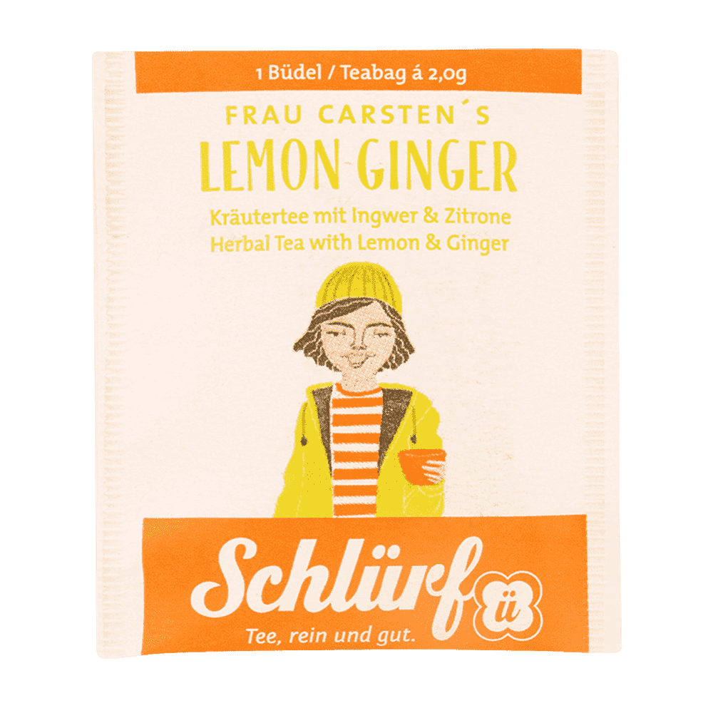 Schlürf Frau Carsten's Lemon Ginger - 20 Büdel - INSELWiNKEL Spiekeroog